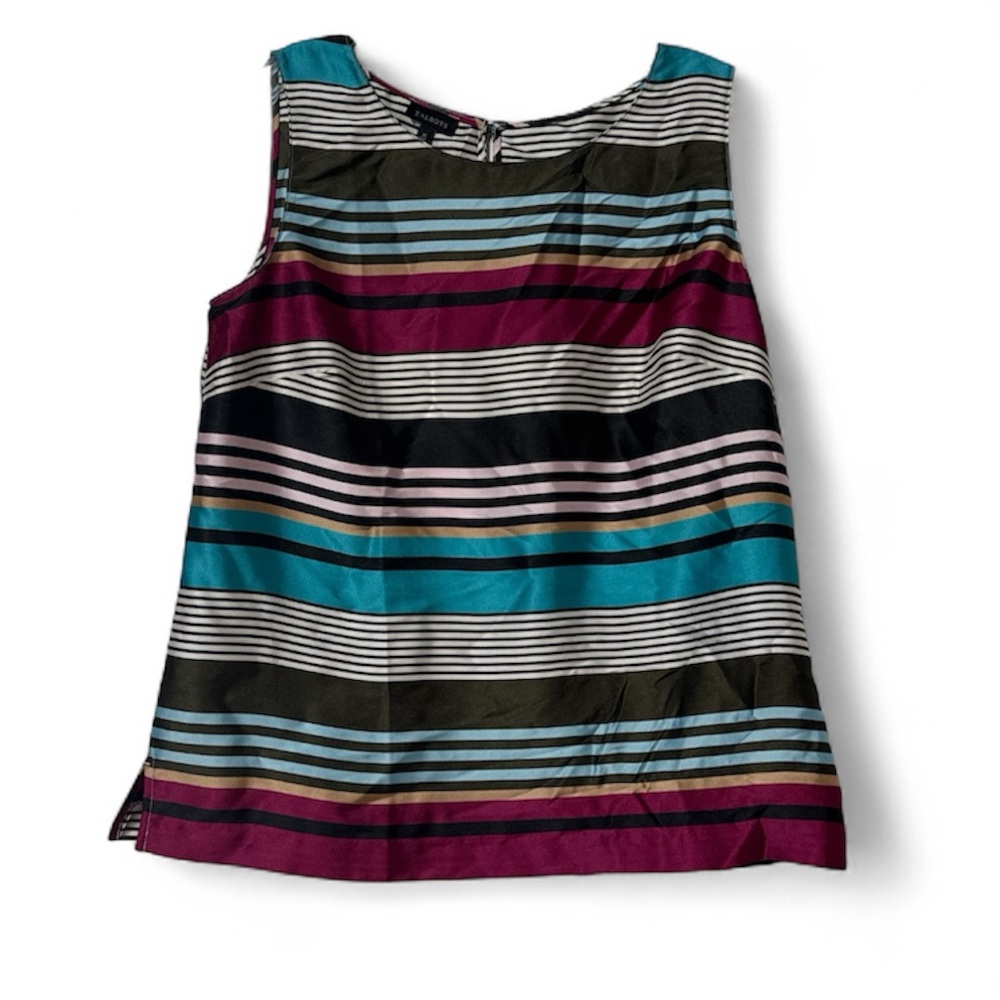 Talbots Multicolor Striped Tank Top